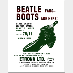 Fab Four Boots Dual Color Posters and Art